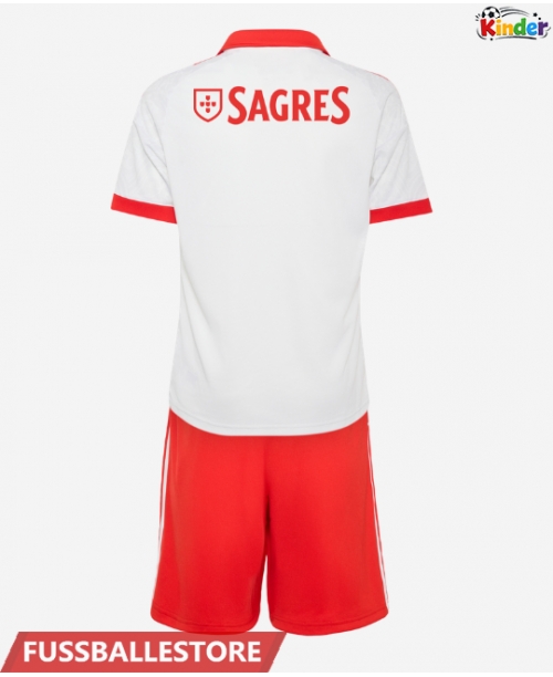 Günstige Benfica Auswärts Trikotsatzt Kinder 2026-27 Kurzarm (+ Kurze Hosen)